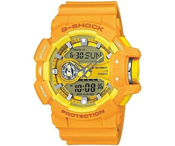 G-SHOCK GA-400A-9ADR Analog-Digital Orange Resin Men’s Watch