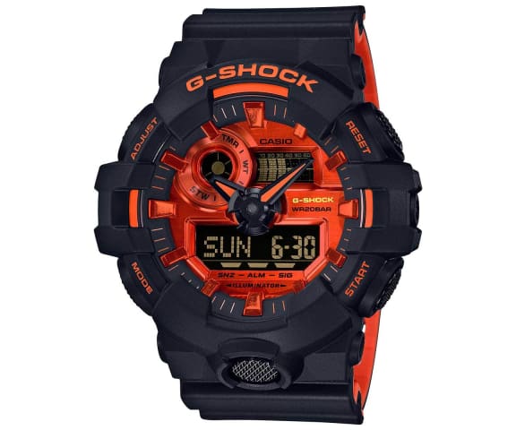 G-SHOCK GA-700BR-1ADR Analog-Digital Black & Red Dial Mens Watch