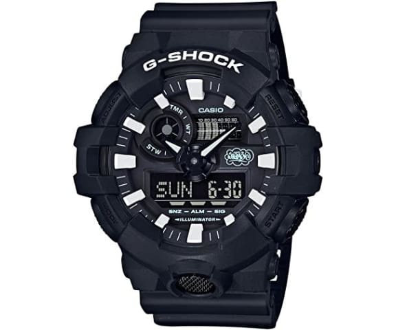 G-SHOCK GA-700EH-1ADR Analog-Digital Black & White Mens Watch