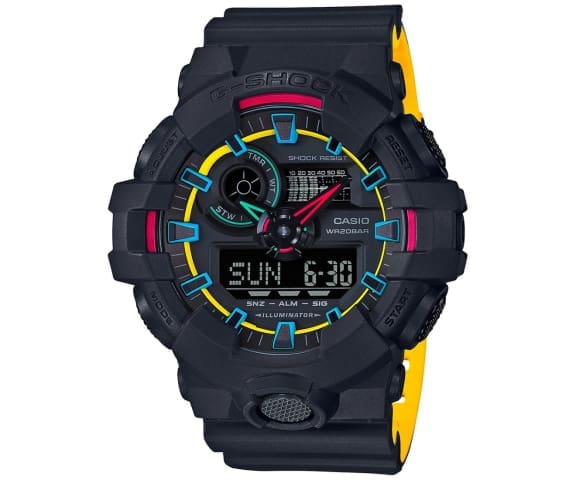 G-SHOCK GA-700SE-1A9DR Analog-Digital Black & Yellow Men’s Watch