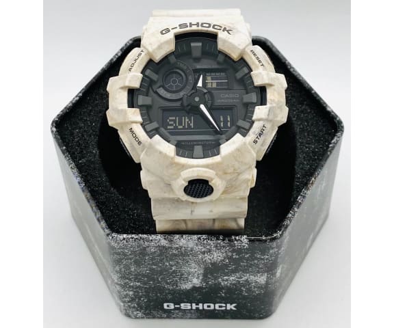 G-SHOCK GA-700WM-5ADR Analog-Digital Utility Wavy Marble Design Resin Men’s Watch