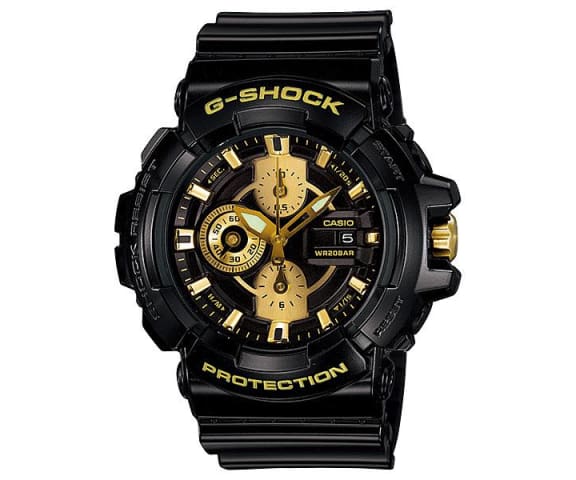 G-SHOCK GAC-100BR-1ADR Analog Chronograph Black & Gold Mens Watch