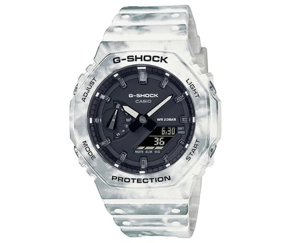 G-SHOCK GAE-2100GC-7ADR Analog-Digital White Resin Strap Men’s Watch
