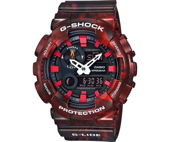 G-SHOCK GAX-100MB-4ADR G-Lide Analog-Digital Red Mens Watch