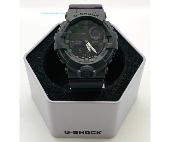 G-SHOCK GBA-800-8ADR G-Squad Step-Tracker Analog-Digital Black Men’s Watch