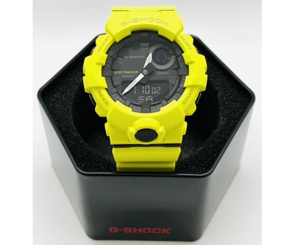 G-SHOCK GBA-800-9ADR G-Squad Step-Tracker Analog-Digital Yellow Men’s Watch