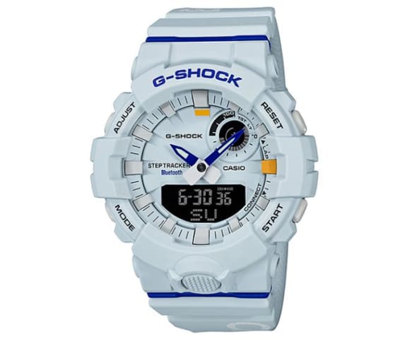 G-SHOCK GBA-800DG-7ADR G-Squad Step-Tracker Analog-Digital White Mens Watch