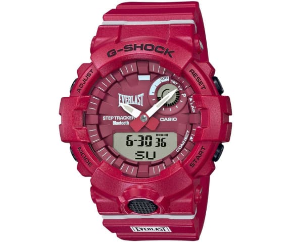 G-SHOCK GBA-800EL-4ADR G-Squad Step-Tracker Analog-Digital Red Mens Watch
