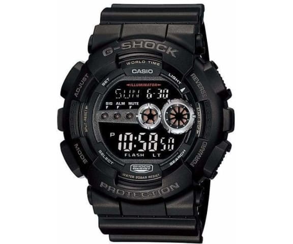 G-SHOCK GD-100-1BDR Digital Black Resin Men’s Watch