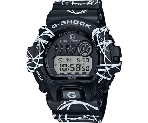 G-SHOCK GD-X6900FTR-1DR Digital Black Atomic Pattern Mens Watch