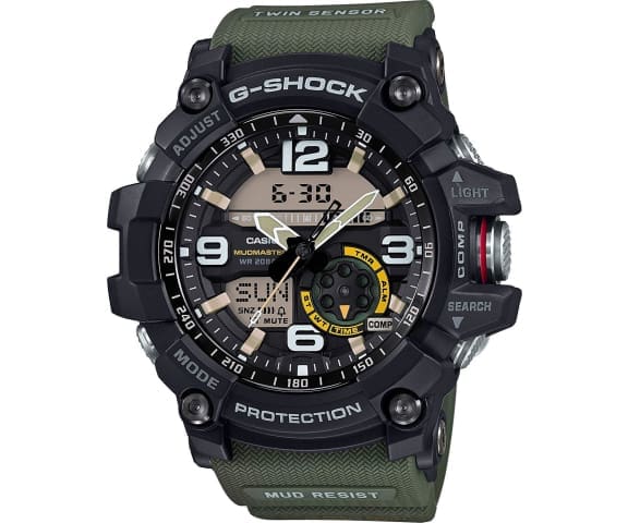 G-SHOCK GG-1000-1A3DR Master of G Mudmaster Army Green Resin Men’s Watch