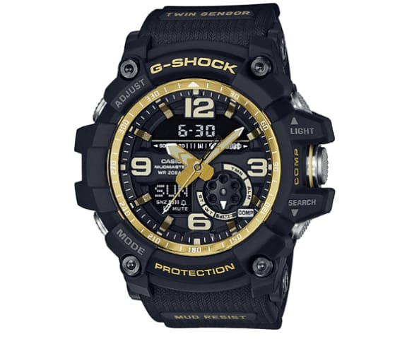 G-SHOCK GG-1000GB-1ADR Mudmaster Analog-Digital Black & Gold Mens Watch