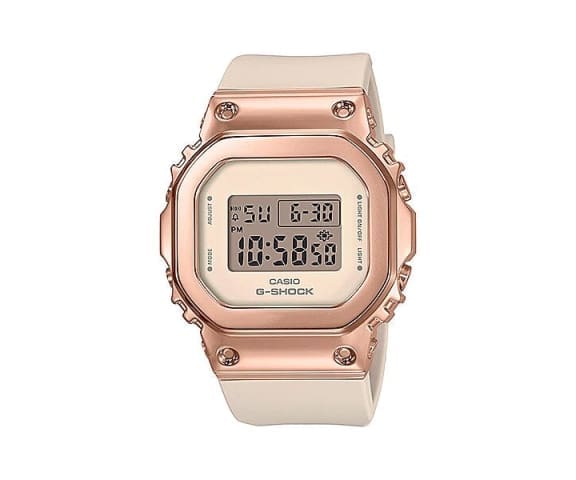 G-SHOCK GM-S5600PG-4DR Digital Champagne Resin Band Women’s Watch