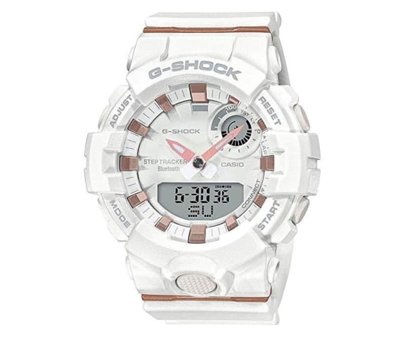 G-SHOCKGMA-B800-7ADR G-Squad Bluetooth Analog-Digital White Mens Watch