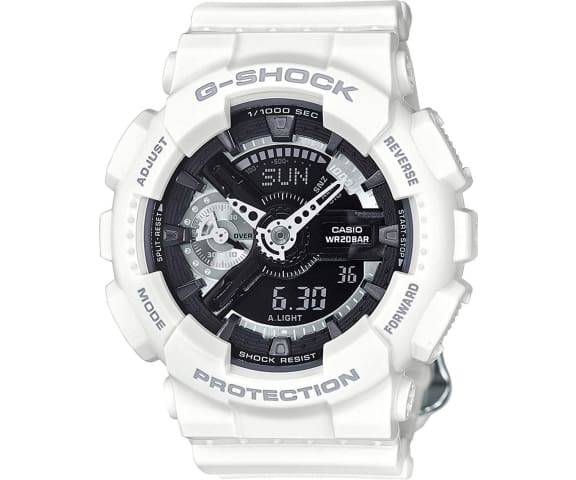 G-SHOCK GMA-S110CW-7A1DR ANalog-Digital White & Black Dial Mens Watch