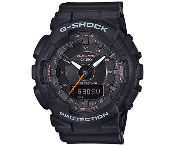  G-SHOCK GMA-S130VC-1ADR Step-Tracker Analog-Digital Black Women's Watch
