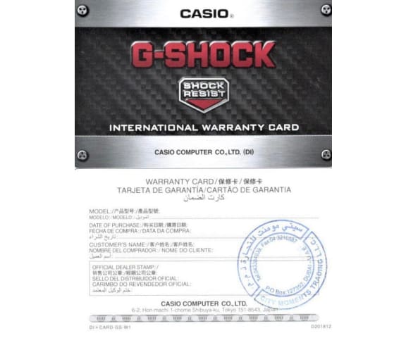 G-SHOCK GMW-B5000GD-1D Bluetooth Digital Stainless Steel Men’s Watch