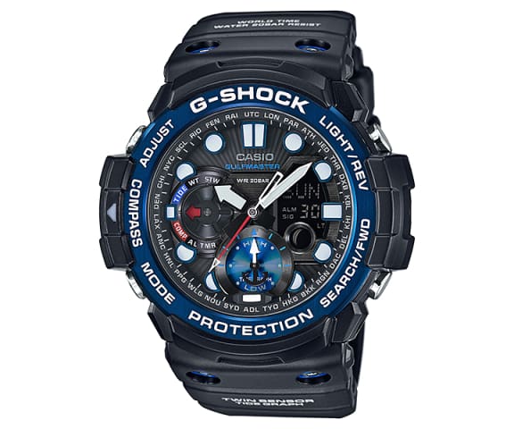 G-SHOCK GN-1000B-1A Gulfmaster Analog-Digital Black Mens Watch