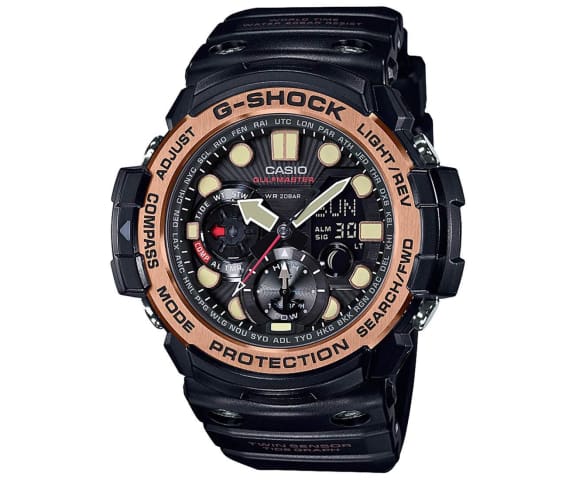 G-SHOCK GN-1000RG-1ADR Gulfmaster Analog-Digital Black Mens Watch