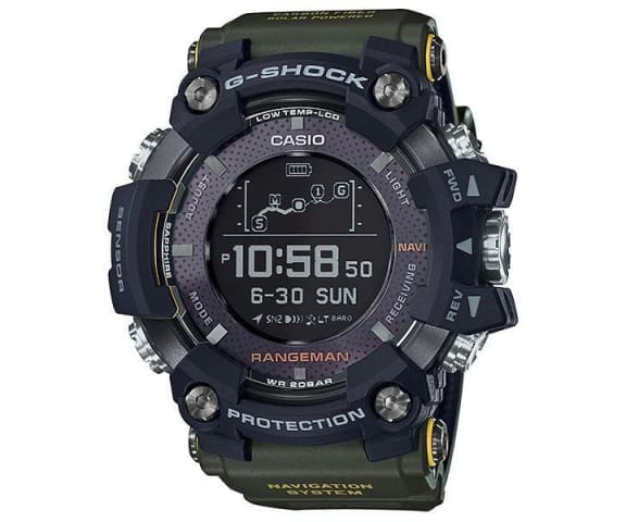 G-SHOCK GPR-B1000-1BDR Rangeman Bluetooth Digital Green Mens Watch