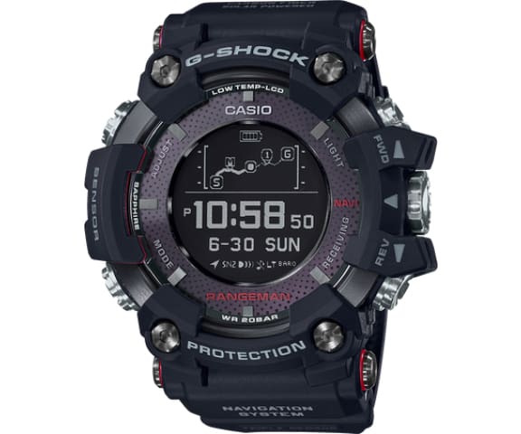 G-SHOCK GPR-B1000-1DR Rangeman Bluetooth Analog-Digital black Mens Watch