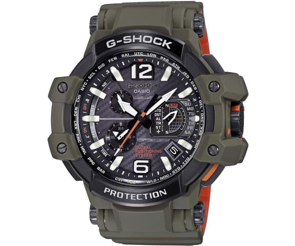 G-SHOCK GPW-1000KH-3ADR Master of G Gravitymaster GPS Khaki & Orange Men’s Watch