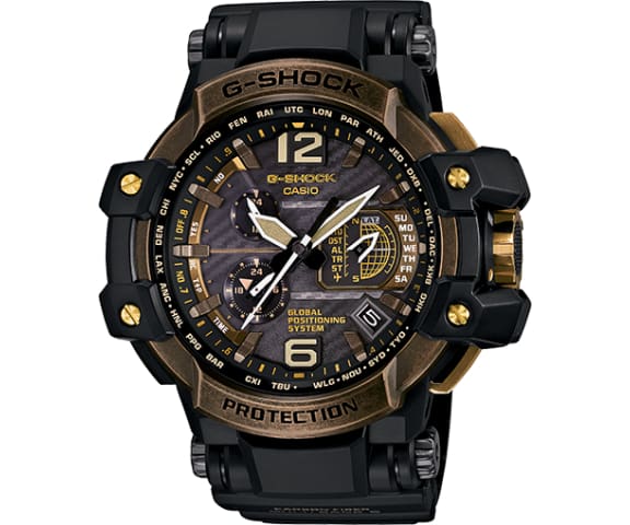  G-SHOCK GPW-1000TBS-1ADR Master of G Gravitymaster GPS Black & Gold Men's Watch
