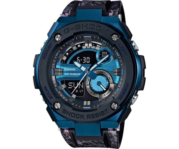 G-SHOCK GST-200CP-2ADR G-Steel Analog-Digital Black & Blue Men’s Watch