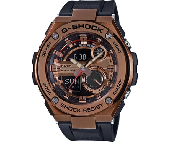 G-SHOCK GST-210B-4ADR G-Steel Analog-Digital Black & Brown Resin Men’s Watch