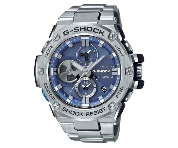 G-SHOCK GST-B100D-2ADR G-Steel Analog Stainless Steel Mens Watch