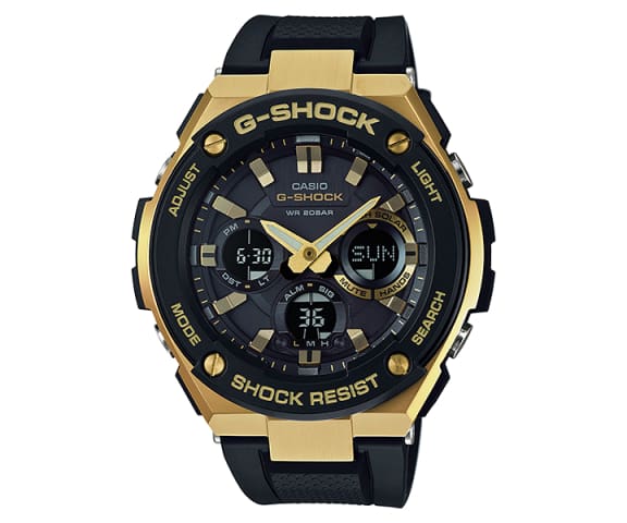 G-SHOCK GST-S100G-1A G-Steel Analog-Digital Black & Gold Mens Watch