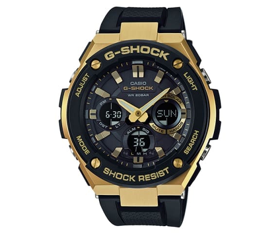 G-SHOCK GST-S100G-1ADR G-Steel Analog-Digital Black & Gold Men’s Resin Watch