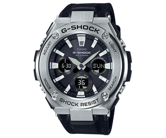 G-SHOCK GST-S130C-1ADR G-Steel Analog-Digital Black & Silver Nylon Men’s Watch