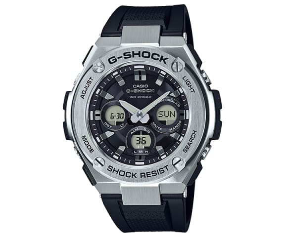 G-SHOCK GST-S310-1A G-Steel Analog-Digital Black & Silver Mens Watch