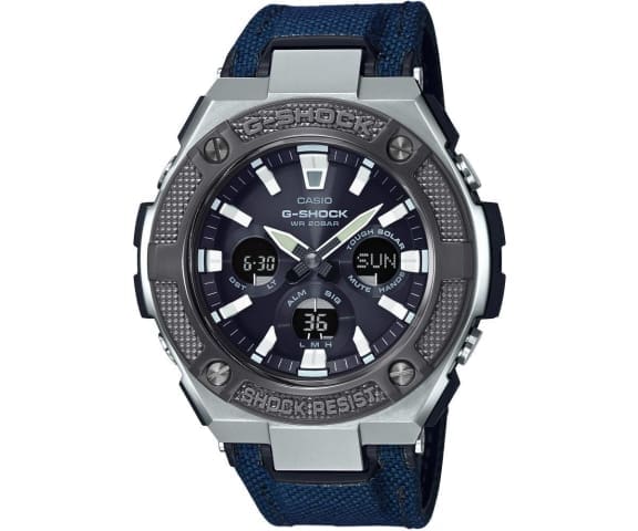 G-SHOCK GST-S330AC-2ADR G-Steel Analog-Digital Blue Cloth Strap Men’s Watch