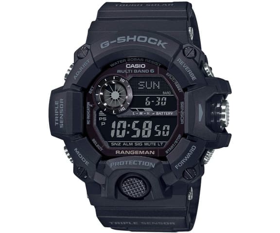 G-SHOCK GW-9400-1BDR Master of G Rangeman Solar Black Men’s Watch
