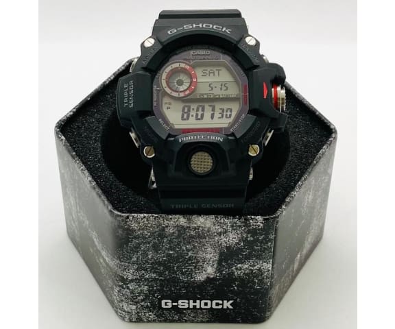 G-SHOCK GW-9400-1DR Master of G Rangeman Triple Sensor Black Resin Men’s Watch