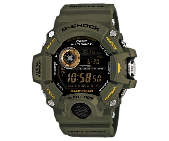 G-SHOCK GW-9400-3DR Rangeman Digital Army Green Mens Watch
