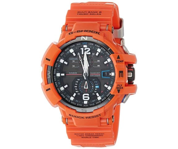 G-SHOCK GW-A1100R-4A Gravitymaster Analog-Digital Orange Mens Watch