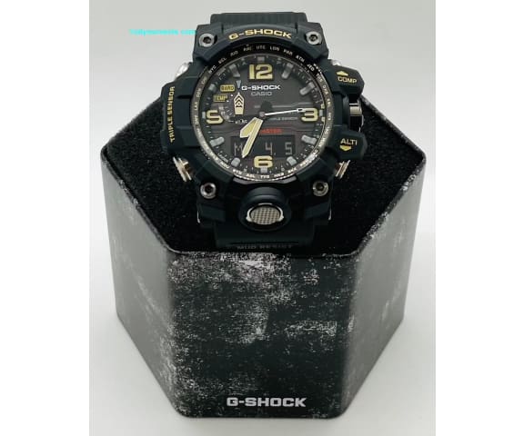 G-SHOCK GWG-1000-1ADR Master of G Mudmaster Triple Sensor Solar Black Resin 20 Bar Men’s Watch