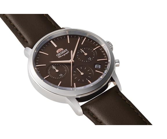 ORIENT OW-RAKV0304 Chronograph Quartz Brown Leather Men’s Watch
