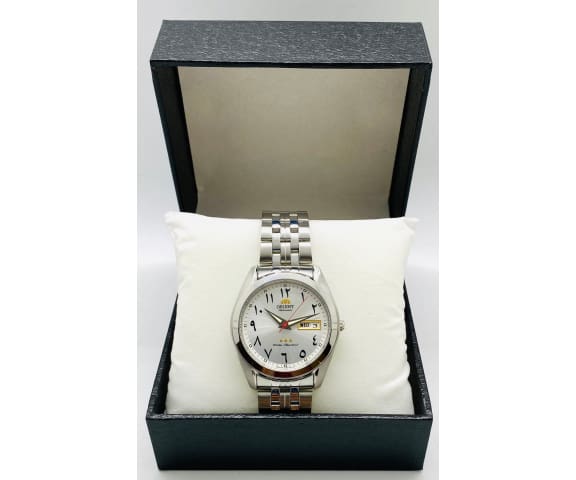 ORIENT SAB0D005S8 Analog Automatic White Dial Stainless Steel Unisex Watch