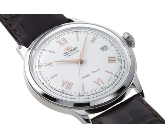 ORIENT OW-SAC00008 Automatic Analog White Dial Leather Men’s Watch