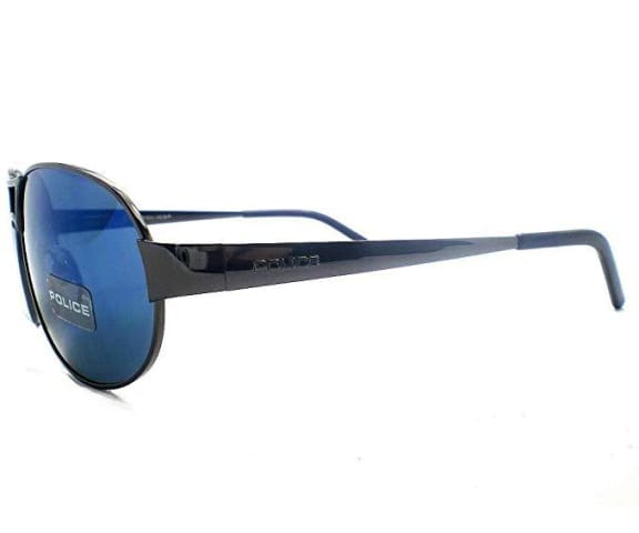 Police Blue Color Oval Shape Sunglasses S8565-568B