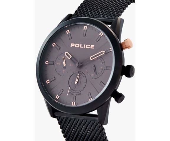 POLICE PL16021JSB/79MM Silfra Analog Black Stainless Steel Men’s Watch