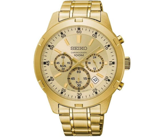 SEIKO SKS610P1 Analog Chronograph Quartz Gold Tone Stainless Steel Men's Watch
