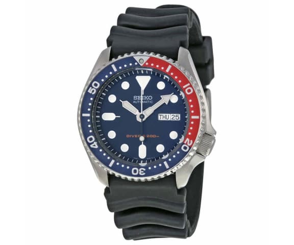 SEIKO SKX009K1 Divers Automatic Pepsi Deep Blue 200 Meter Rubber Strap Men's Watch