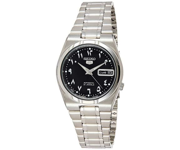 SEIKO SNK063J5 Automatic Arabic Analog Stainless Steel Black Dial Mens Watch