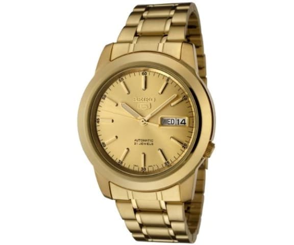 SEIKO SNKE56K1 Analog Automatic Gold Dial Stainless Steel Men’s Watch