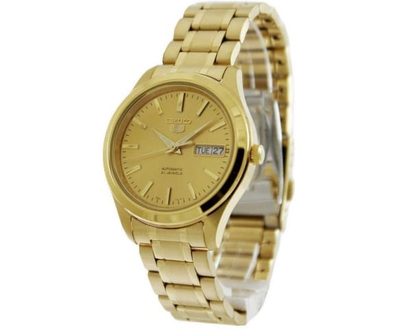  SEIKO SNKG36J1 Analog Automatic Gold Tone Stainless Steel Men's Watch